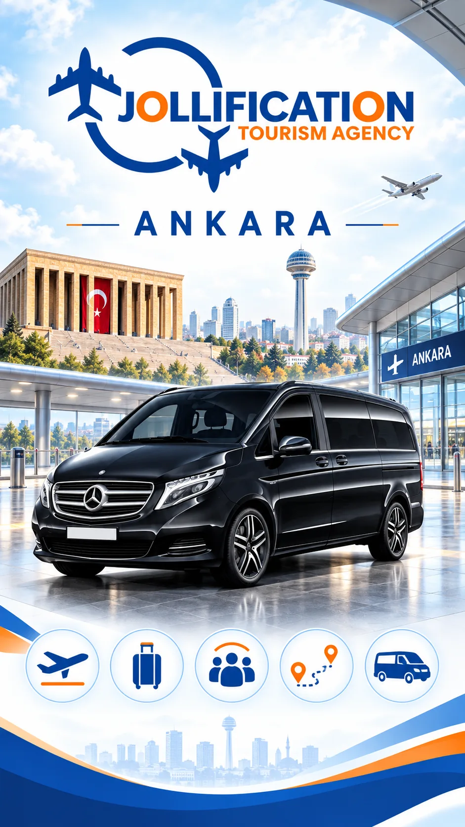 Jollification Ankara havalimanı transfer afişi