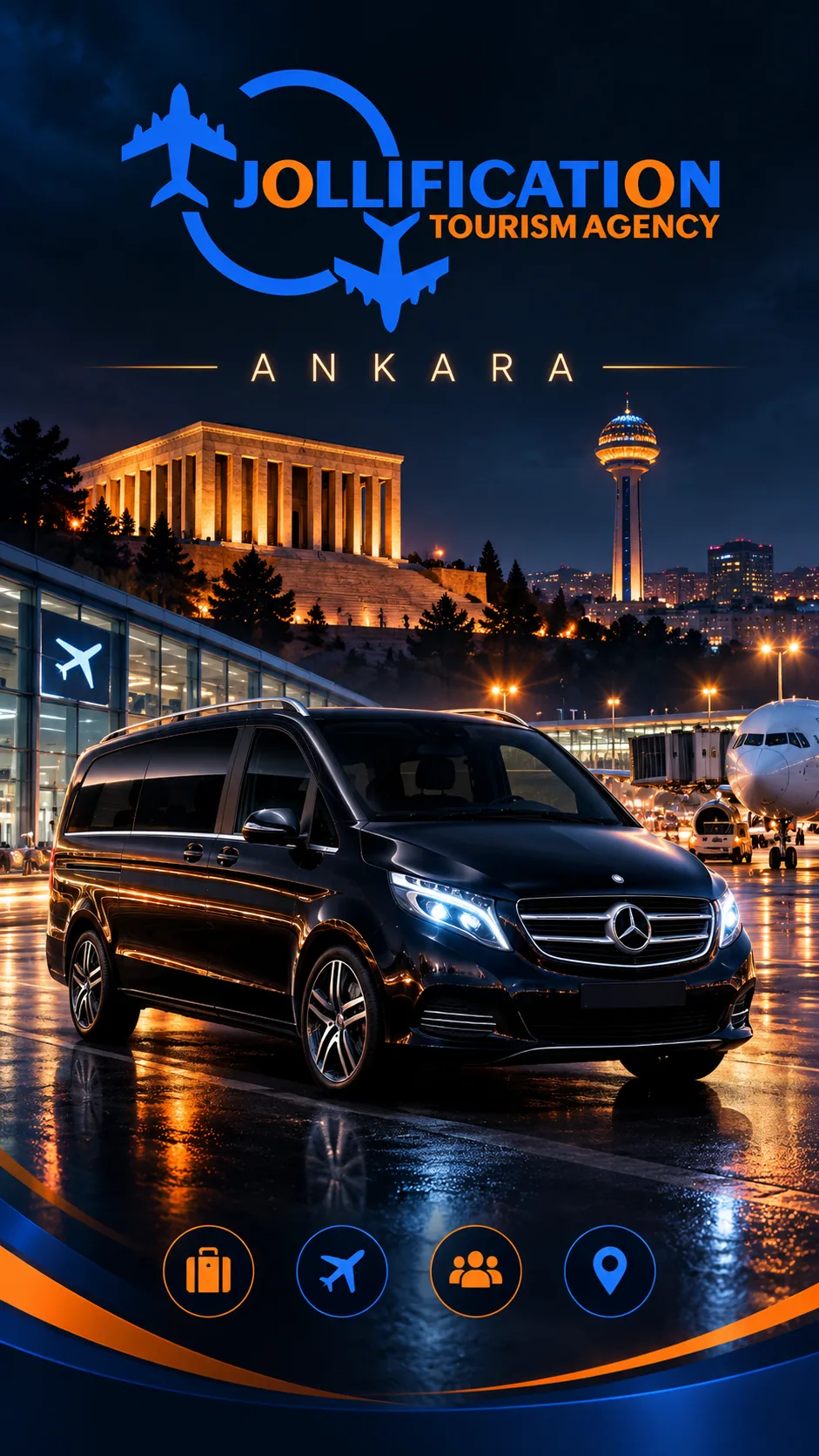 Jollification Ankara şehirlerarası VIP transfer afişi